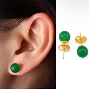Jade earrings